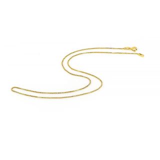 925 Sterling Silver gold plated Veneciana chain 50 cm - 