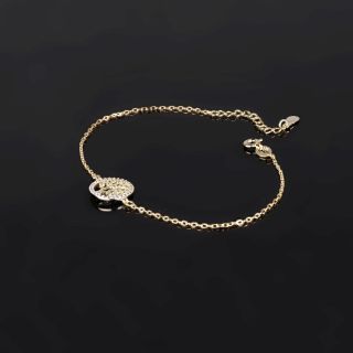 925 Sterling Silver gold plated bracelet with cubic zirconia - 