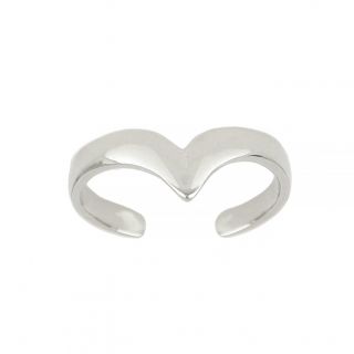 Ασημένιο δαχτυλίδι ποδιού chevron