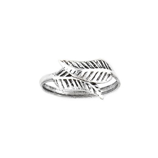 925 Sterling Silver toe ring with leaf design