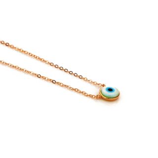 925 Sterling Silver rose gold plated necklace - 