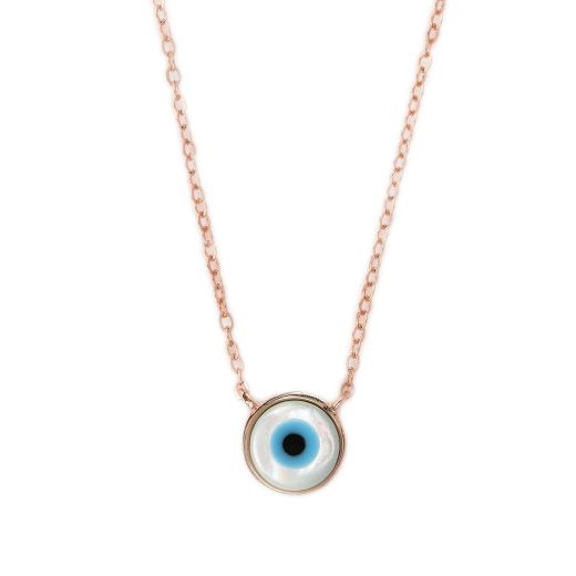 925 Sterling Silver rose gold plated necklace