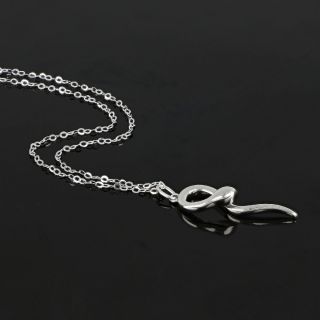 925 Sterling Silver rhodium plated necklace "SNAKE" - 