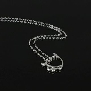 925 Sterling Silver necklace with little devil heart - 