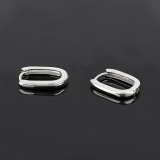 925 Sterling Silver earrings in square design - 