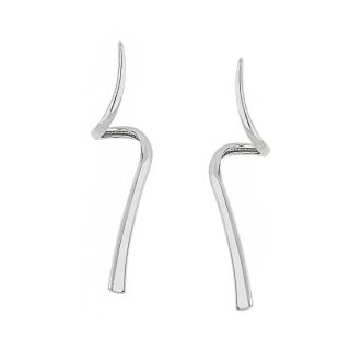 925 Sterling Silver stud earrings with a wavy design 925 Sterling Silver stud earrings with a wavy design