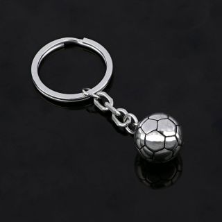 Modern keychain in ball shape made of stainless steel - 