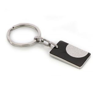 Keychain made of stainless steel in Globe design - 