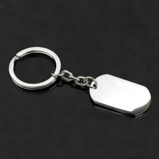Keychain plate made of stainless steel ideal for engraving - 