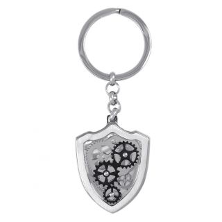 Μπρελόκ από ανοξείδωτο ατσάλι με σχέδιο γρανάζια