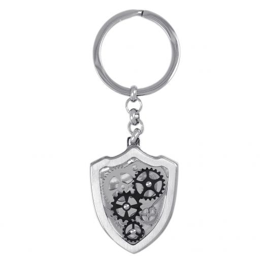 Μπρελόκ από ανοξείδωτο ατσάλι με σχέδιο γρανάζια