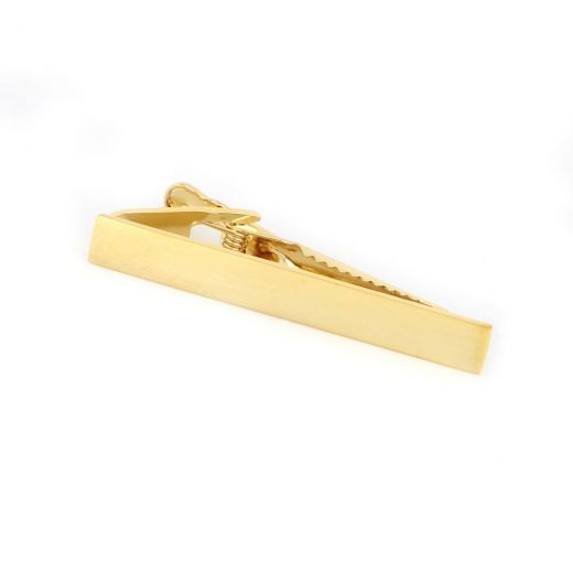 Tie Pin made of copper gold plated matte texture
