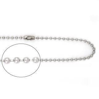 Unisex αλυσίδα λαιμού ατσάλινη σε σχήμα μπίλιας Unisex αλυσίδα λαιμού ατσάλινη σε σχήμα μπίλιας