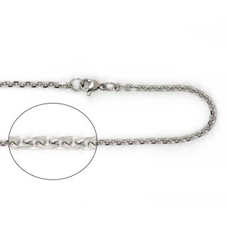 Unisex αλυσίδα λαιμού ατσάλινη κρίκος-κρίκος Unisex αλυσίδα λαιμού ατσάλινη κρίκος-κρίκος