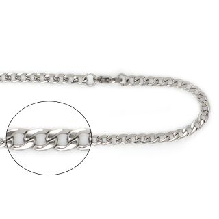 Unisex αλυσίδα λαιμού ατσάλινη Γκουρμέτ 3,7mm Unisex αλυσίδα λαιμού ατσάλινη Γκουρμέτ 3,7mm