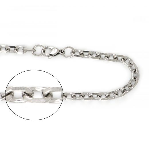 Chain necklace (link by link) made of stainless steel
