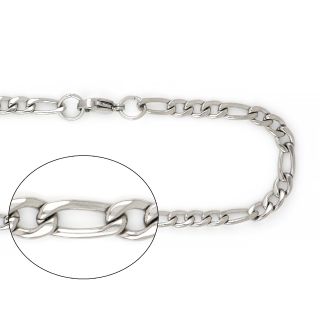 Unisex αλυσίδα λαιμού ατσάλινη με κομψό σχέδιο 4,6mm Unisex αλυσίδα λαιμού ατσάλινη με κομψό σχέδιο 4,6mm