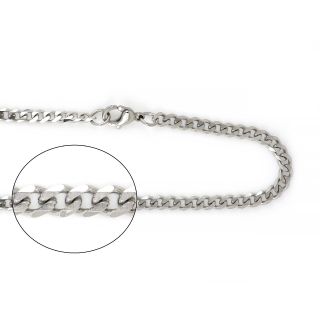 Unisex αλυσίδα λαιμού ατσάλινη Γκουρμέτ 3,6mm Unisex αλυσίδα λαιμού ατσάλινη Γκουρμέτ 3,6mm