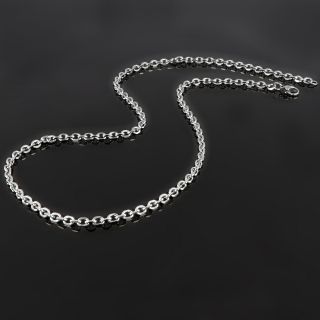 Chain necklace made of stainless steel for crosses  width 3 mm - 