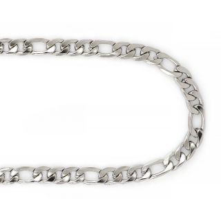 Chain necklace made of stainless steel (Figaro) - 