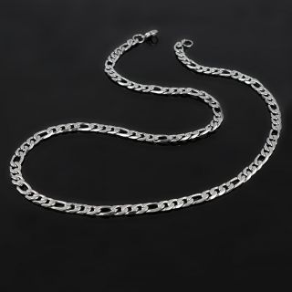 Chain necklace made of stainless steel (Figaro) - 
