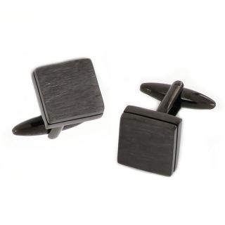 Cufflinks made of copper in black matte color Cufflinks made of copper in black matte color