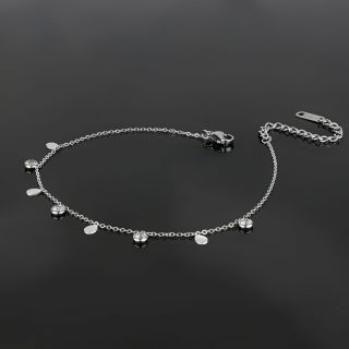 Anklet made of stainless steel simple design - 