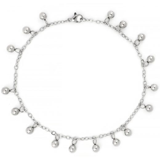 Anklet made of stainless steel with Charms bells