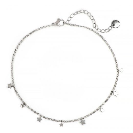 Stainless steel anklet with little stars