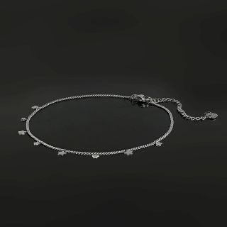 Stainless steel anklet with little stars - 