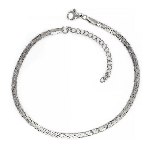 Stainless steel anklet snake type 3mm