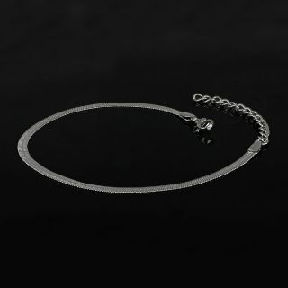 Stainless steel anklet snake type 3mm - 