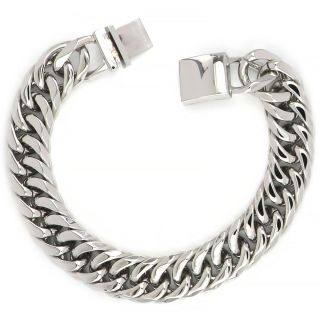 Bracelet made of stainless steel chain gourmet - 