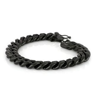 Men's stainless steel black bracelet BR22220-04 - 