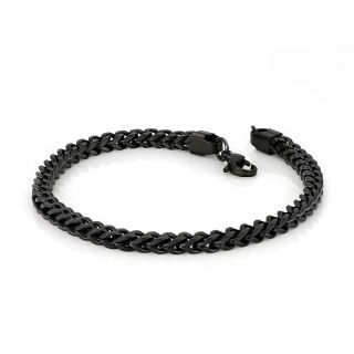 Men's stainless steel black bracelet BR22225-04 - 