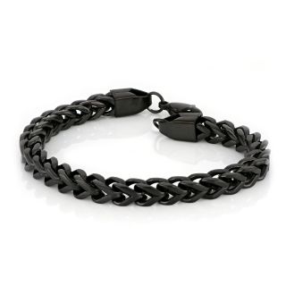 Men's stainless steel black bracelet square shape BR22227-04 - 
