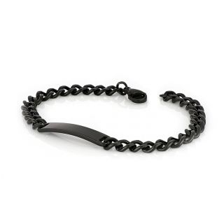ID Bracelet black made of stainless steel BR22228-04 - 