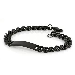 ID Bracelet black made of stainless steel BR22229-04 - 