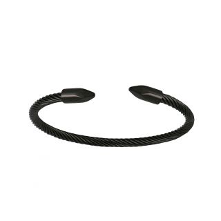 Bracelet made of stainless steel, black handcuff