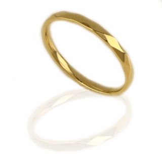 Stainless steel gold plated ring DA12011-02 - 