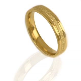 Stainless steel gold plated ring DA12013-02 - 