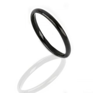 Stainless steel black plating  wedding ring 1,8mm - 