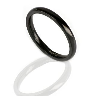 Stainless steel black plated wedding ring 2,5mm - 