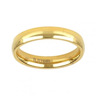 Stainless steel gold plated wedding ring 4mm Stainless steel gold plated wedding ring 4mm