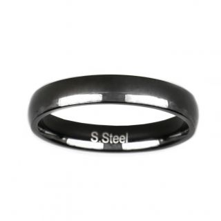 Stainless steel black plated wedding ring 4mm Stainless steel black plated wedding ring 4mm