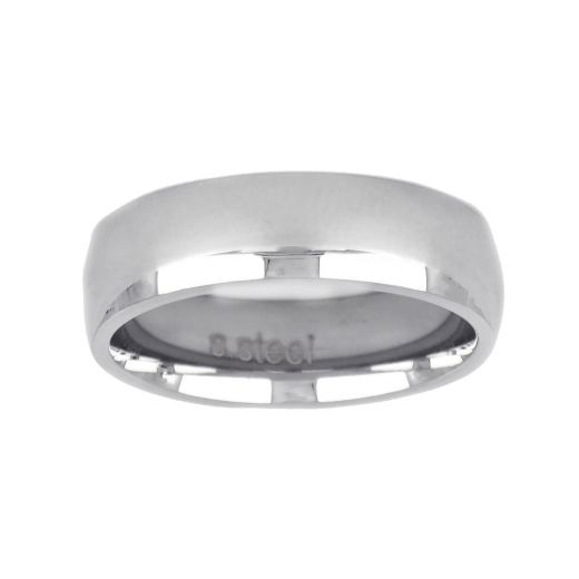 Stainless steel wedding ring 6mm