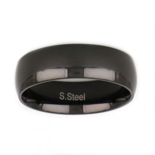 Stainless steel black plated wedding ring 7mm Stainless steel black plated wedding ring 7mm