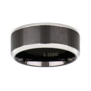 Two-tone ring made of stainless steel - 