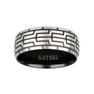Two-tone ring made of stainless steel. - 