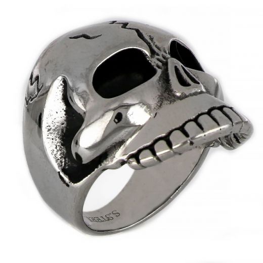 Skull ring made of stainless steel